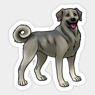 Dog - Anatolian Shepherd - Gray Sticker